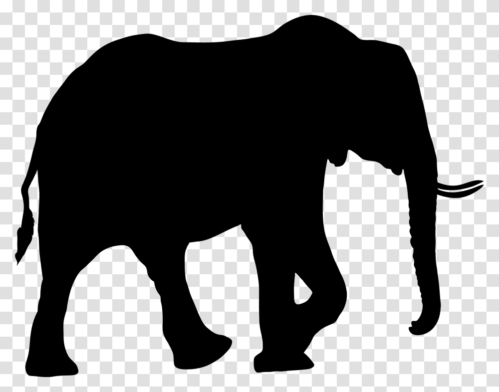 African Elephant Silhouette Bear Clip Art Elephant Silhouette African Animals, Person, Human, Mammal, Wildlife Transparent Png