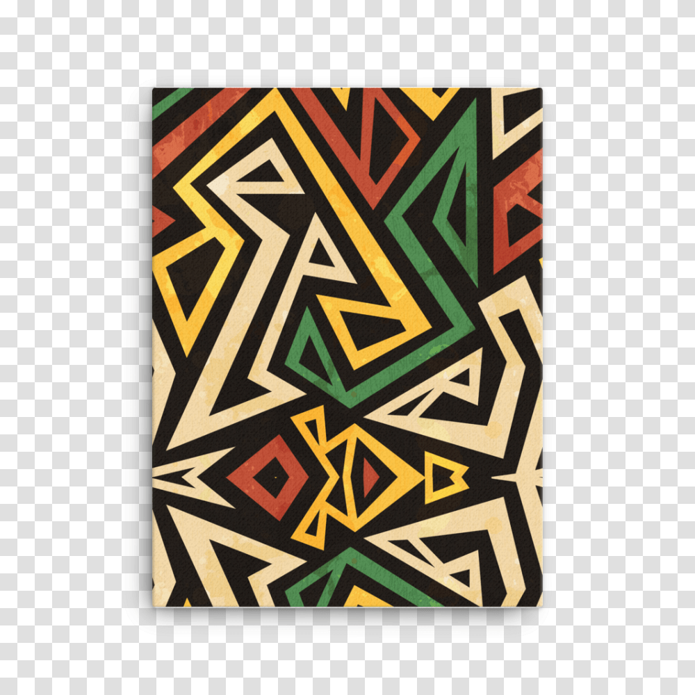 African Geometric Pattern Canvas Blue Apple Designs, Triangle Transparent Png