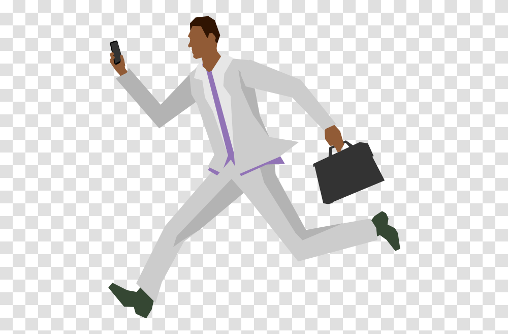 African Man Running Man Running With Briefcase, Person, Shirt, Performer Transparent Png