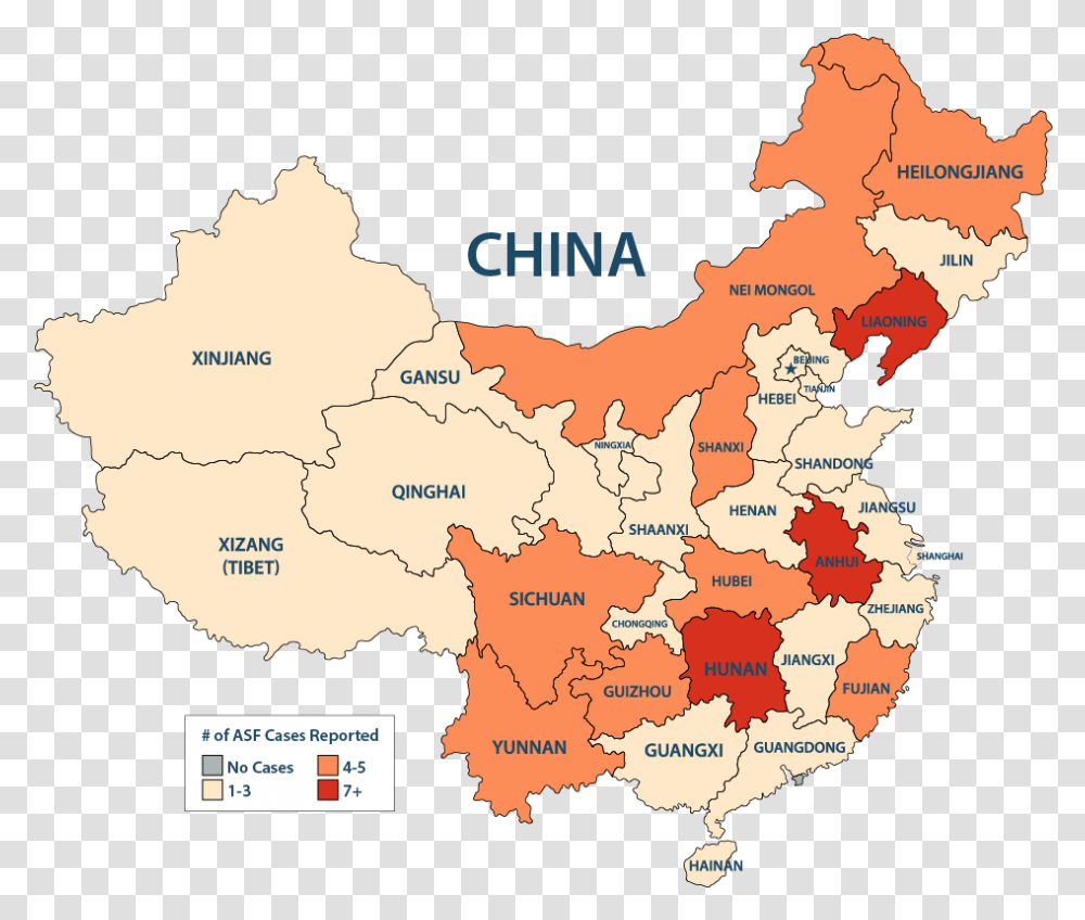 African Swine Fever African Swine Fever In Asia, Map, Diagram, Plot, Poster Transparent Png
