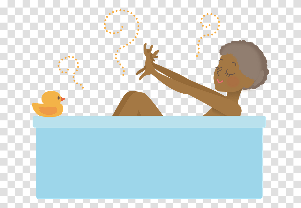 African Woman Bath Clipart Illustration, Key, Hand, Leisure Activities Transparent Png