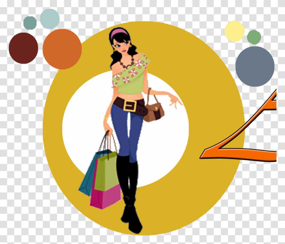 African Woman Clipart Images Woman Shopping Vector, Person, People, Label Transparent Png