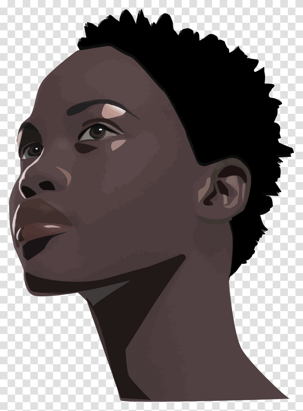 African Woman, Face, Head, Beard, Portrait Transparent Png