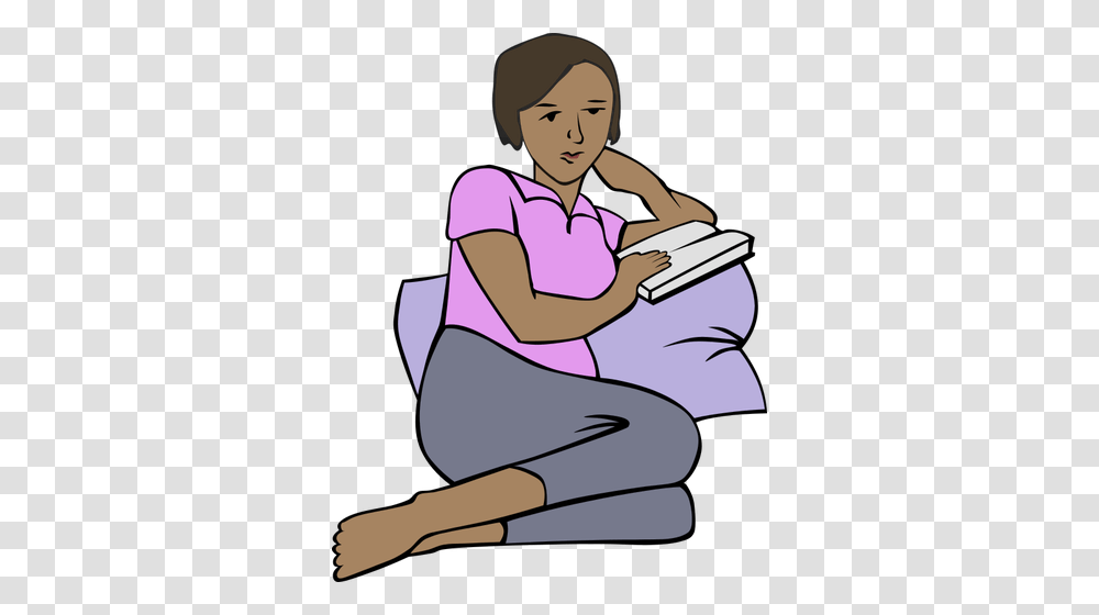 African Woman Reading, Person, Human, Female, Girl Transparent Png