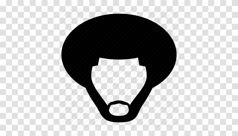 Afro Avatar Beard Character Male Man Icon, Helmet, Car Mirror, Piano Transparent Png