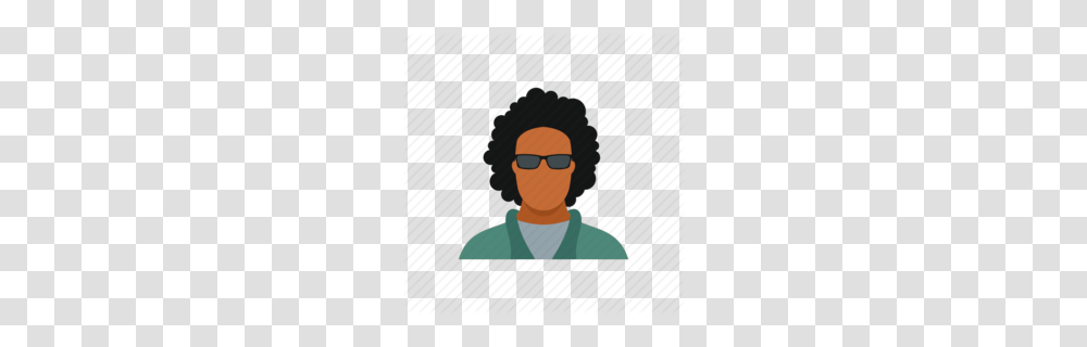 Afro Clipart, Person, Sunglasses, Face Transparent Png