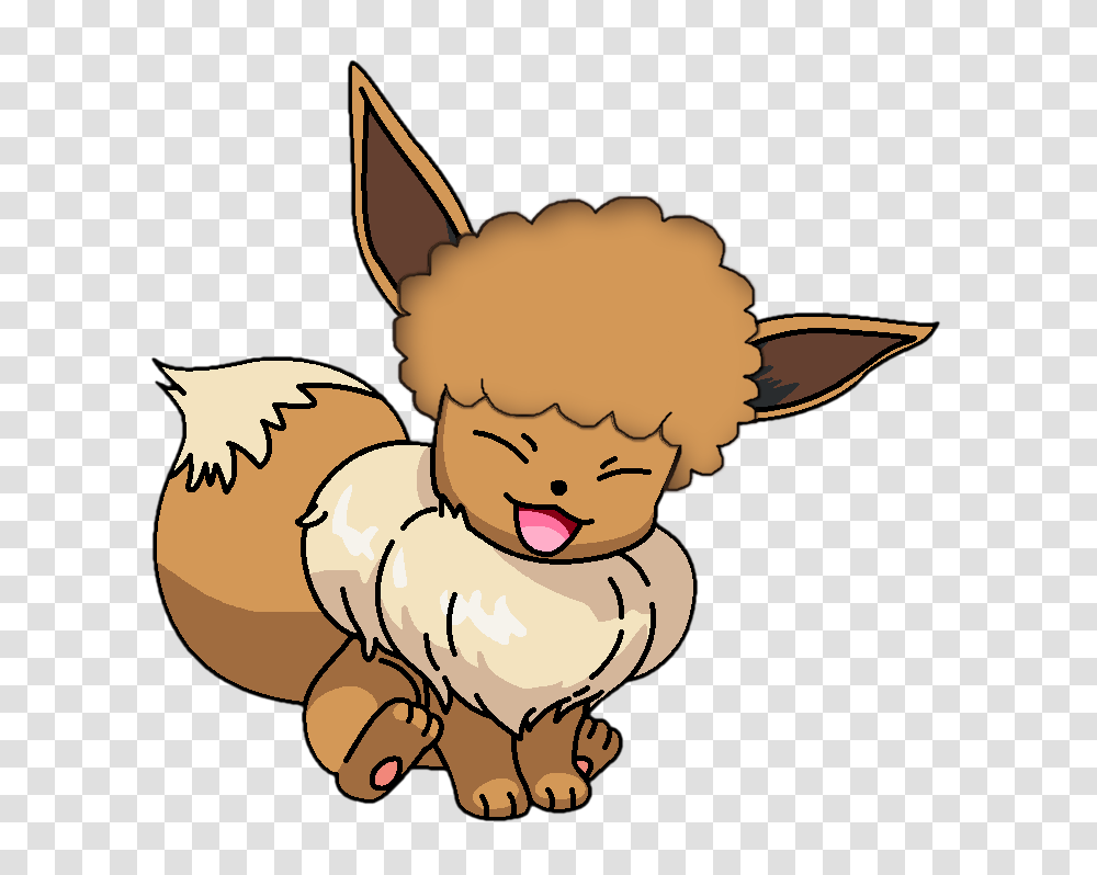 Afro Eevee, Sweets, Food, Toy, Gold Transparent Png