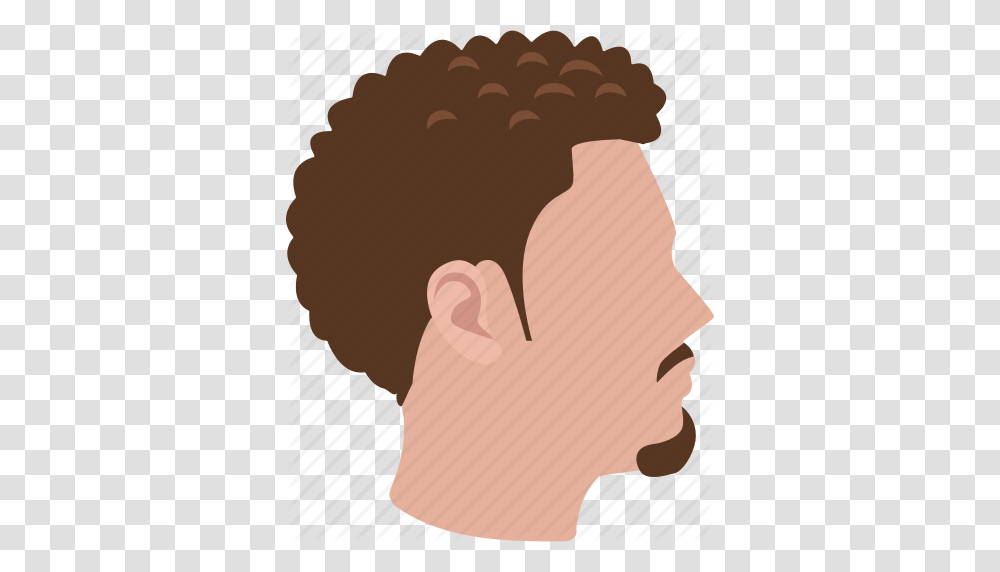 Afro Fro Haircut Hairstyle Mini Profile Short Icon, Head Transparent Png