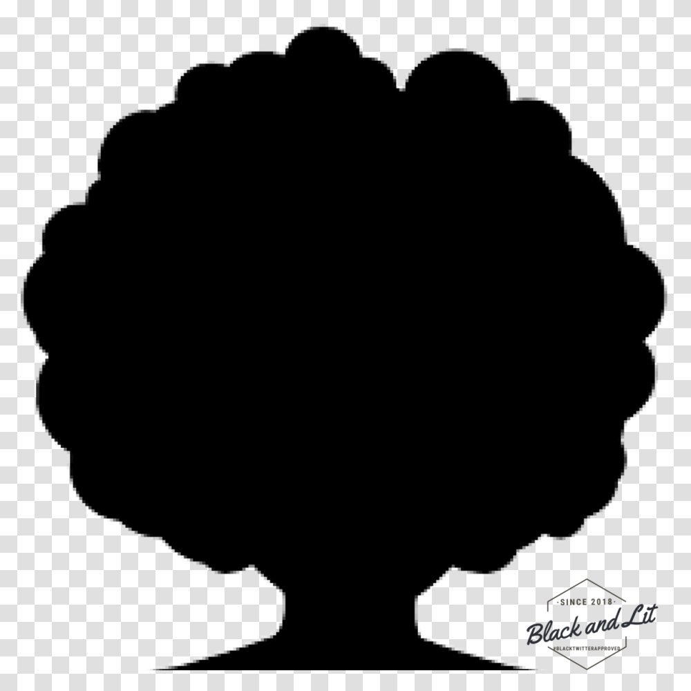 Afro Hair Black Girl Afro Silhouette, Person Transparent Png