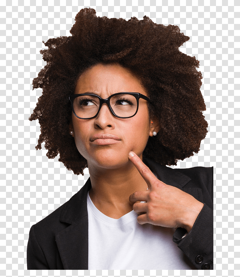 Afro, Hair, Person, Human, Glasses Transparent Png