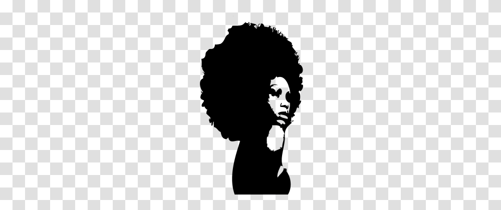 Afro Hair, Silhouette, Person, Human Transparent Png