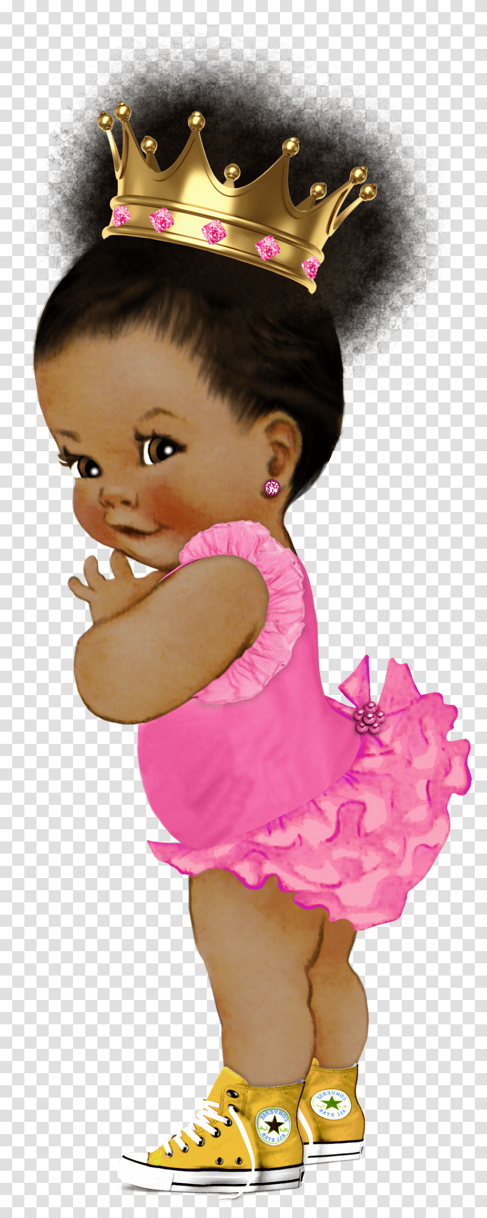 Afro Puff Baby, Doll, Toy, Person, Human Transparent Png