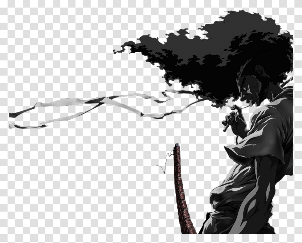 Afro Samurai, Person, Manga, Comics Transparent Png