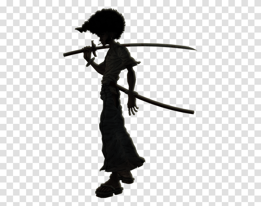 Afro Samurai, Person, Bow, Weapon, Ninja Transparent Png