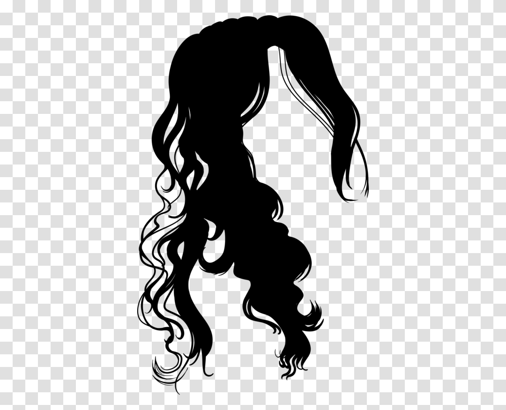 Afro Textured Hair Silhouette Hairstyle Black Hair, Gray, World Of Warcraft Transparent Png