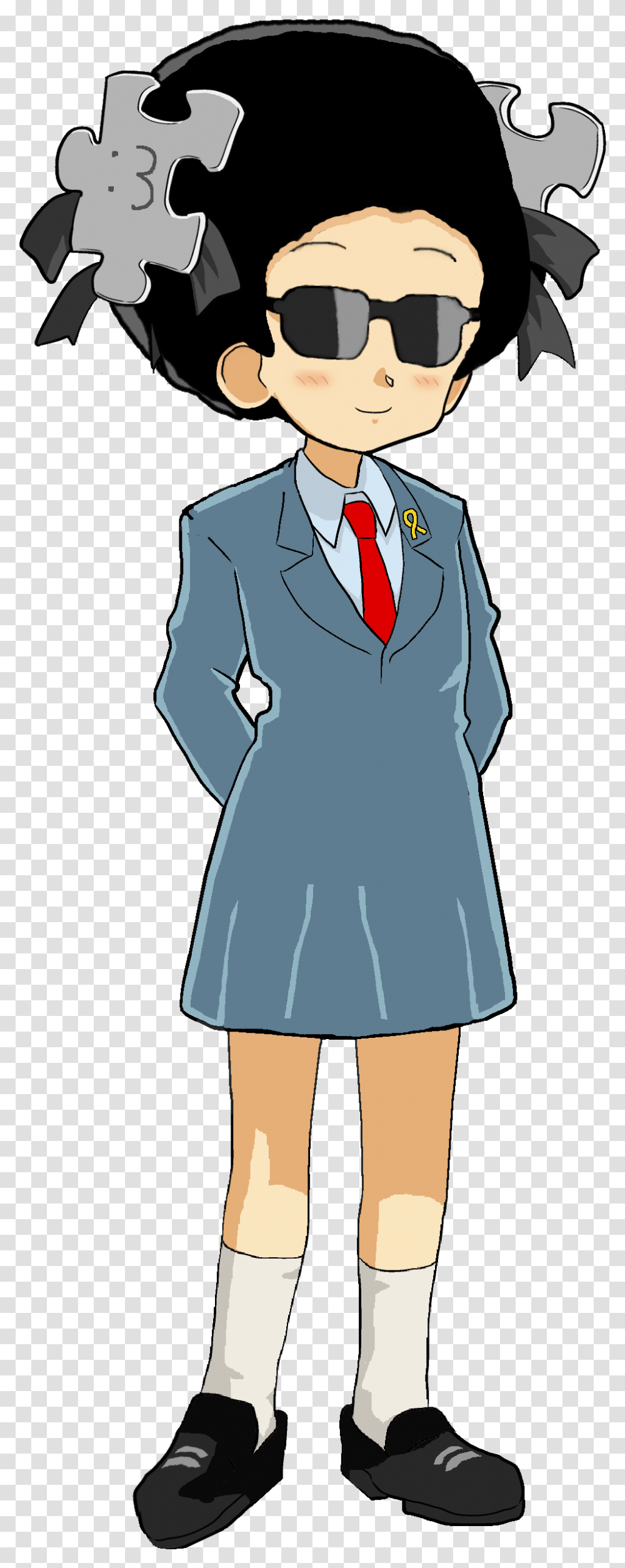 Afro Wikipe Tan3 Anime Afro, Suit, Overcoat, Sunglasses Transparent Png