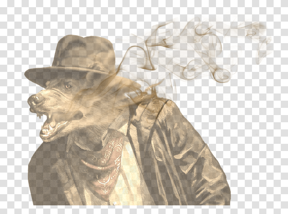 After All It's Hard To Explain How He Became Such Colored Colored Smoke, Clothing, Apparel, Sun Hat, Person Transparent Png