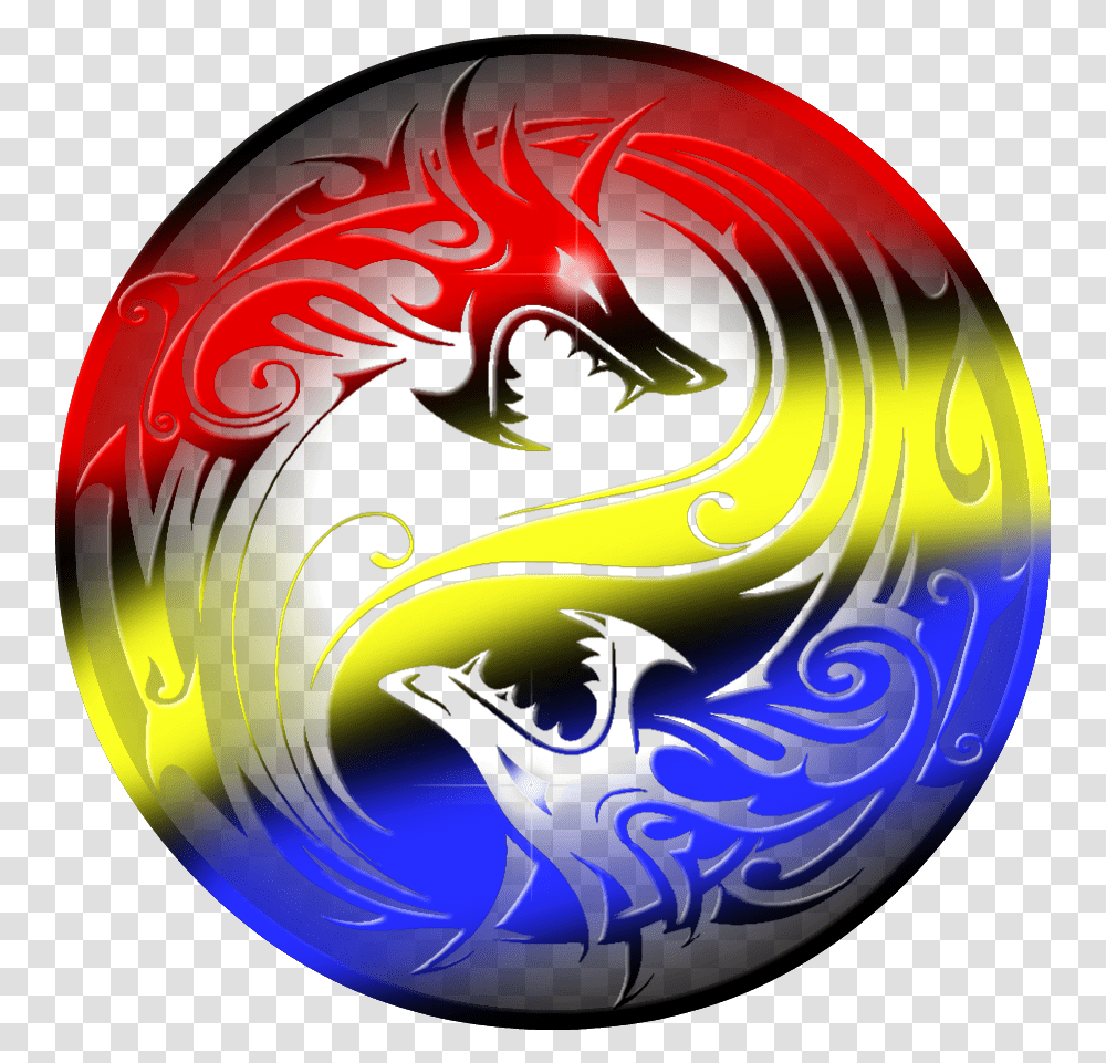 Agario Skins Update Album On Imgur Red And Black Yin Yang Dragon Sticker, Label, Text, Symbol, Pattern Transparent Png