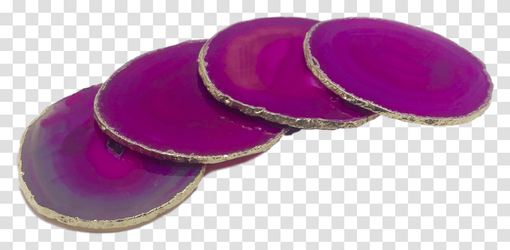 Agate Coasters With Gold Trim Set Of 4, Accessories, Jewelry, Gemstone, Ornament Transparent Png