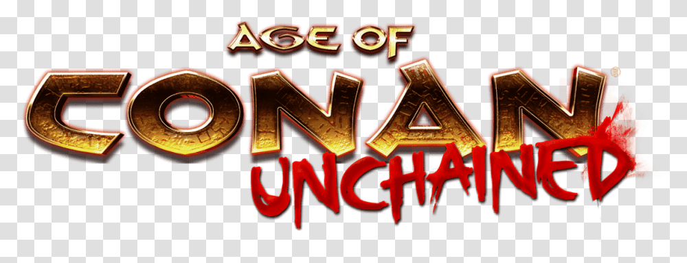 Age Of Conan Unchained Pc Onono Gamers Connect Age Of Conan Logo, Text, Alphabet, Light, Neon Transparent Png