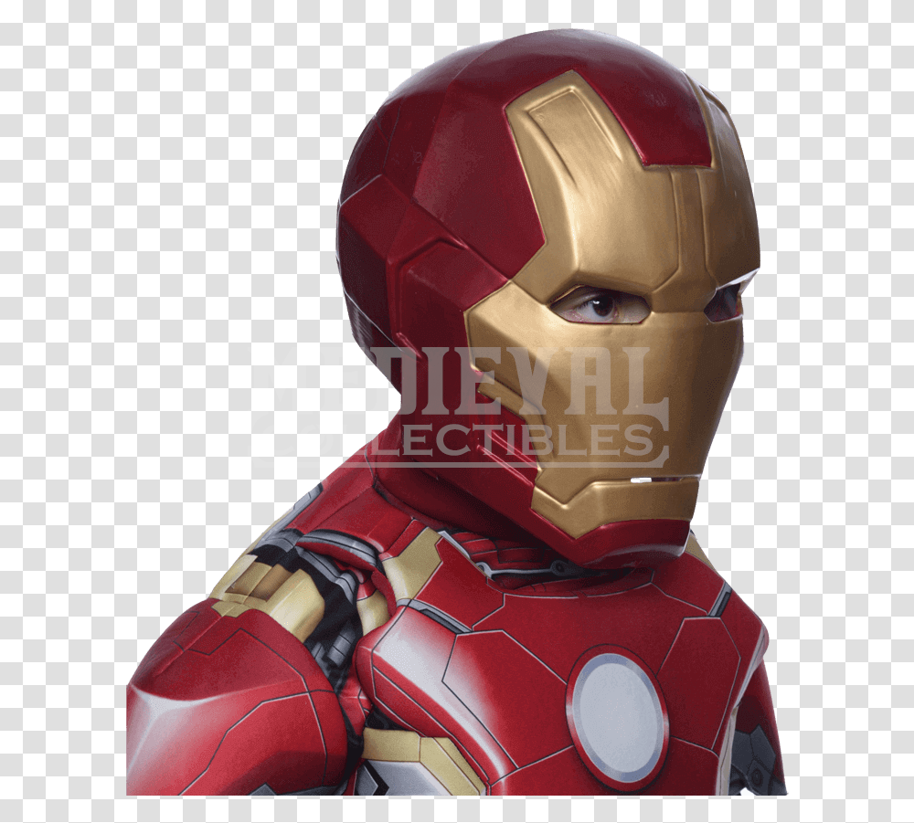 Age Of Ultron Kids Iron Man Mask Rubies Iron Man Helmet, Apparel, Robot, Toy Transparent Png