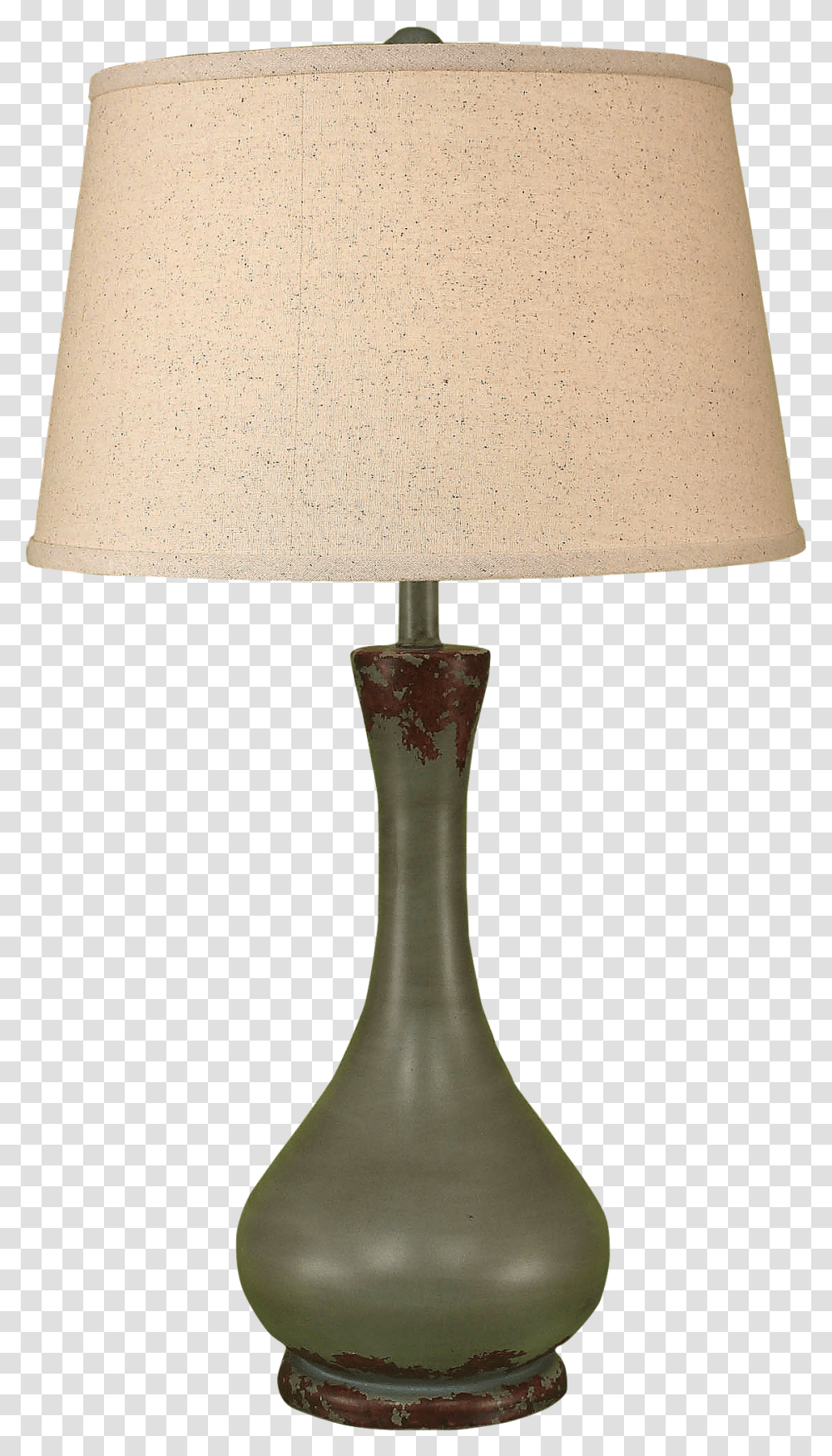 Aged Atlantic Grey Smooth Genie Bottle Lampshade, Table Lamp Transparent Png