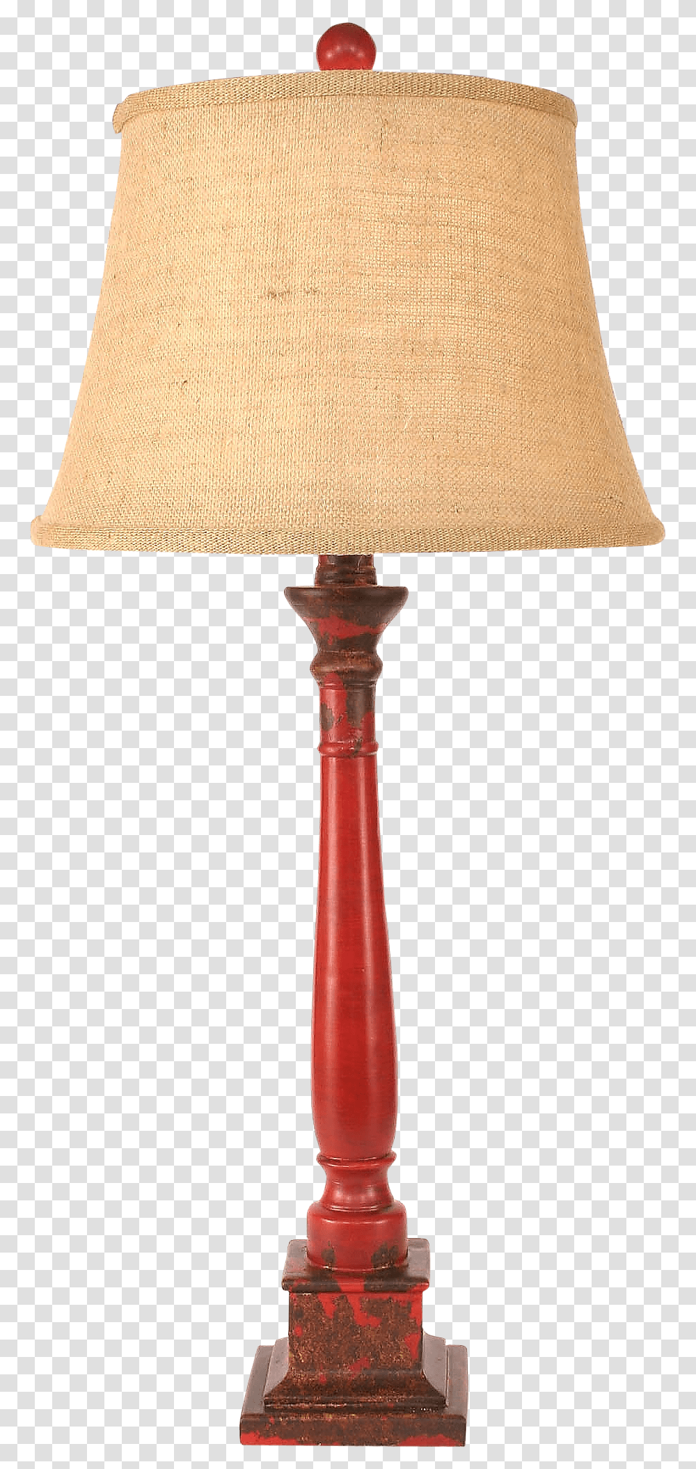 Aged Brick Red Square Candlestick Table Lamp Lamp, Lampshade Transparent Png