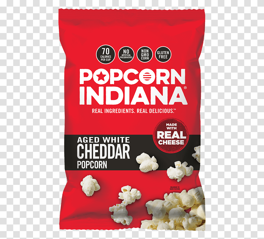 Aged White Cheddar Food, Popcorn, Plant, Poster, Advertisement Transparent Png