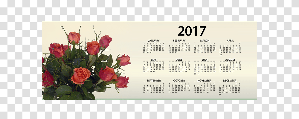 Agenda Text, Calendar, Rose, Flower Transparent Png