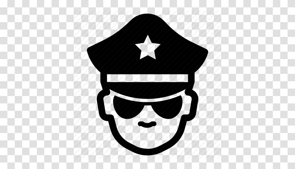 Agent Authority Cop Enforcement Law Officer Police Icon, Apparel, Helmet, Piano Transparent Png