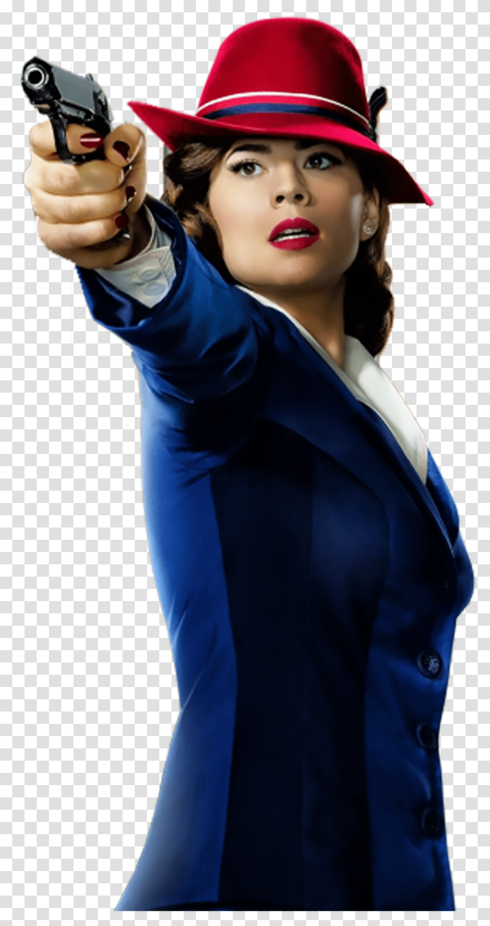 Agent Carter By Natan Ferri Dae4xps Peggy Carter Wallpaper Hd, Person, Hat, Female Transparent Png