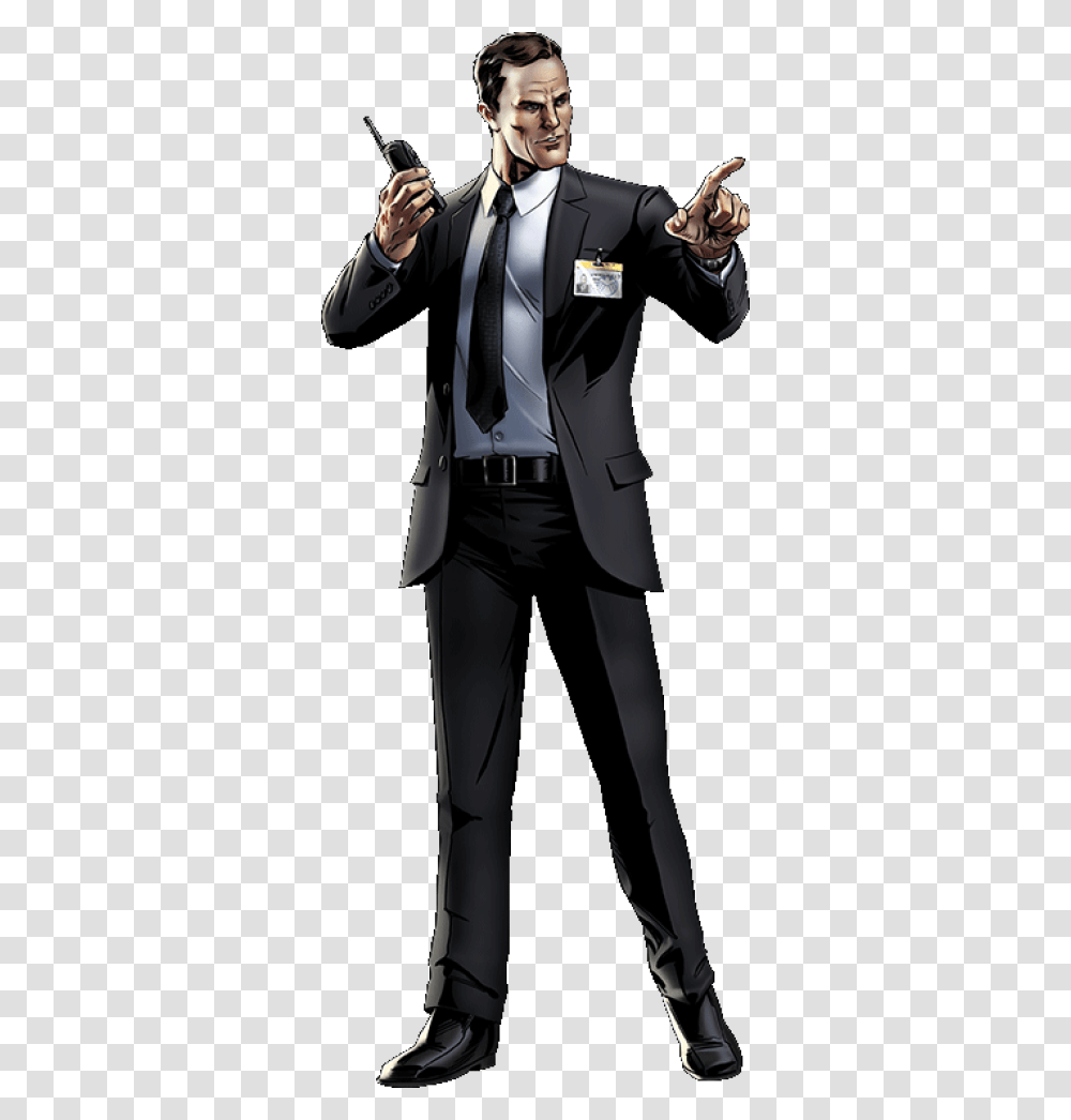 Agent CoulsonTitle Agent Coulson Phil Coulson Marvel Comic, Suit, Overcoat, Tie Transparent Png