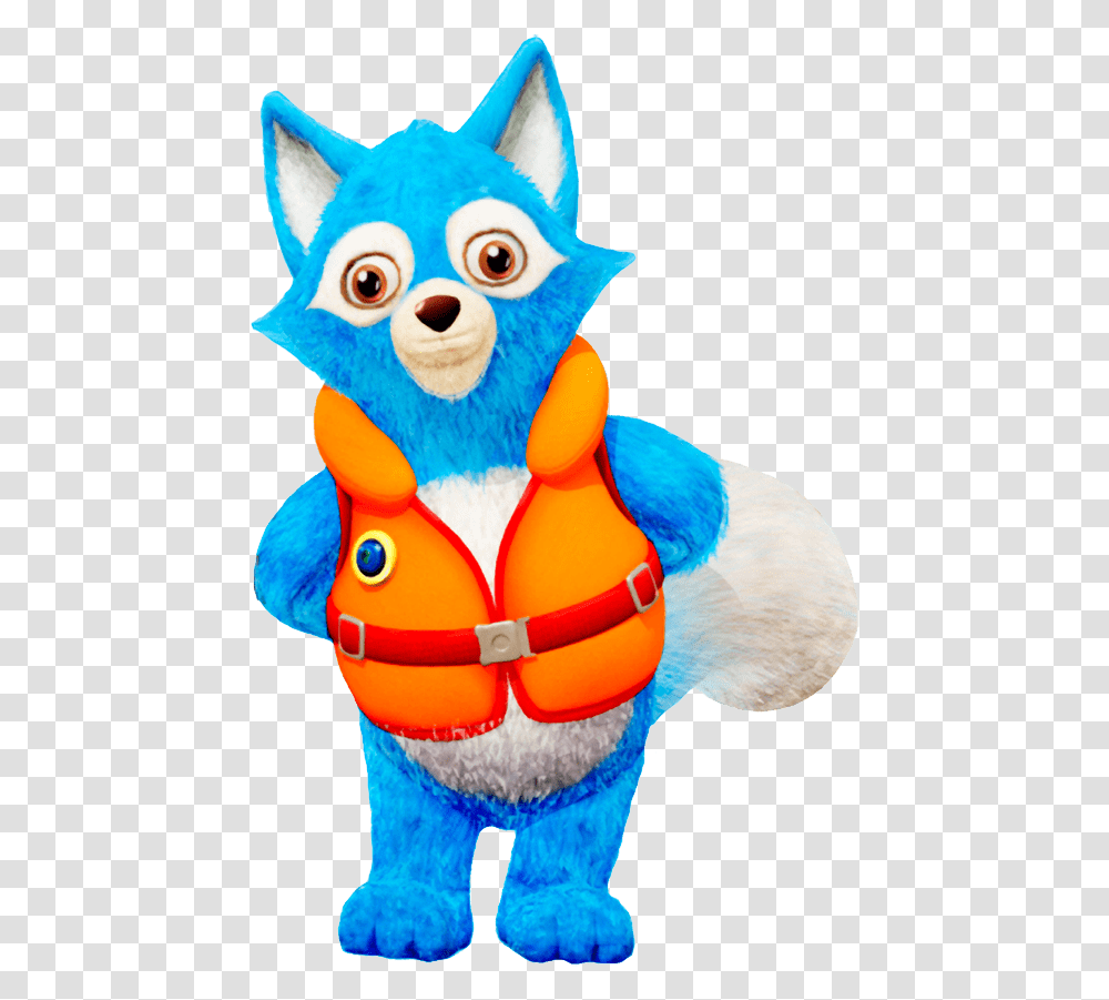 Agent Wolfie Wearing Life Vest Special Agent Oso Vest, Toy, Animal, Bird, Photography Transparent Png