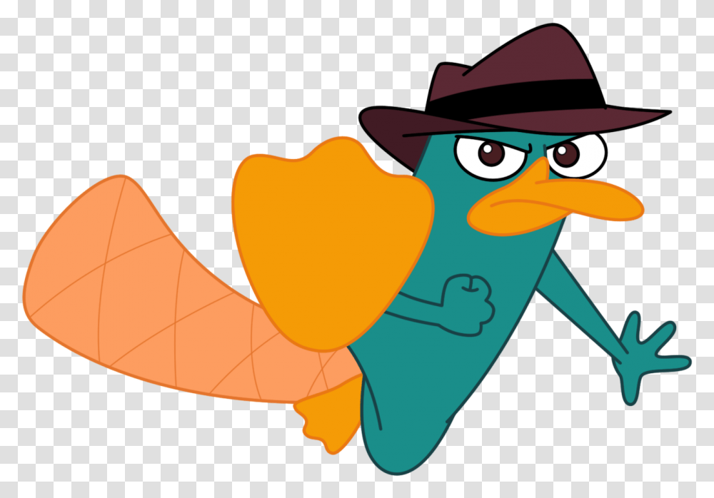 Agentp Perry The Platypus Tail Dee Bradley Baker Toon Perry, Hat, Apparel, Bird Transparent Png