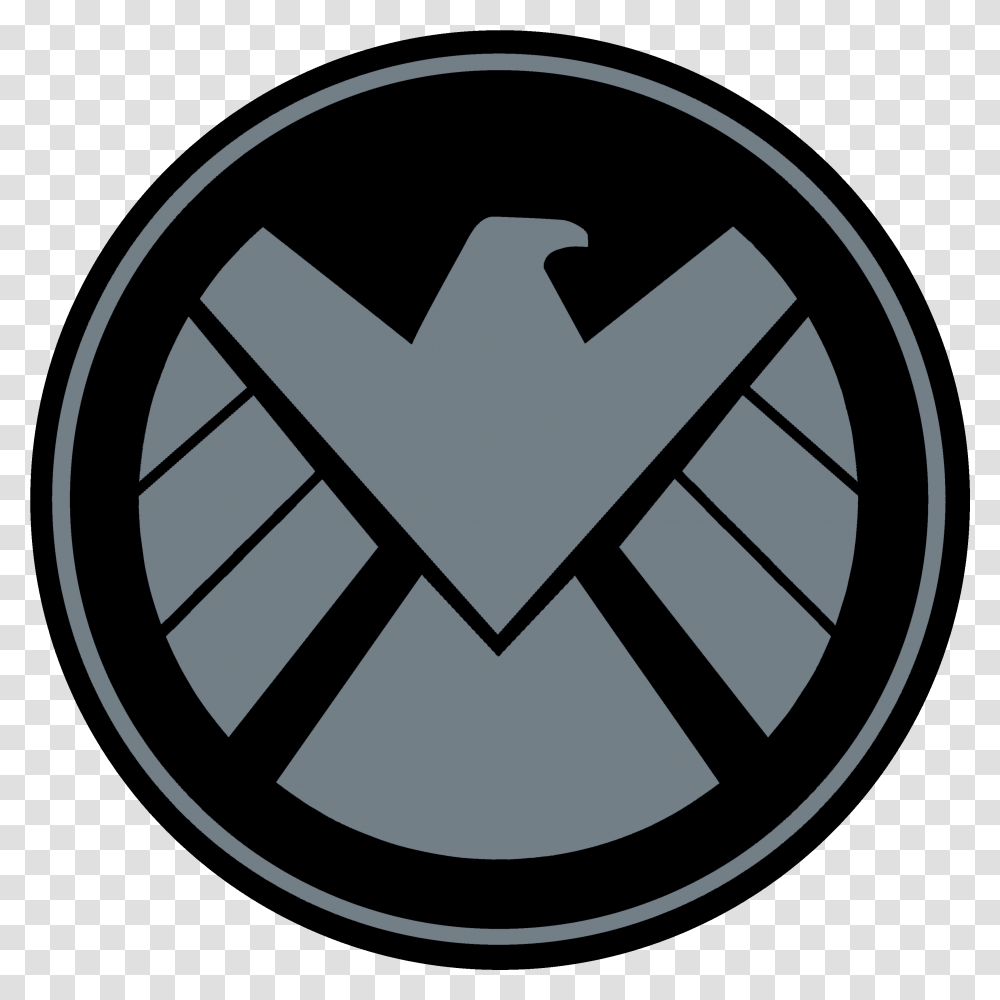 Agents Of Shield Stencil, Logo, Trademark, Recycling Symbol Transparent Png