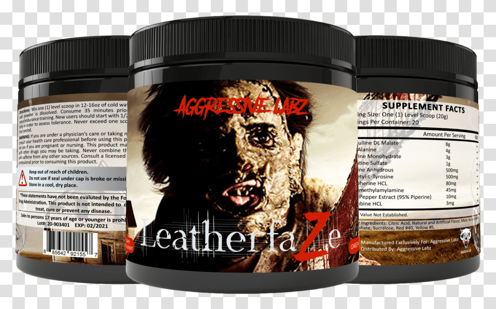 Aggressive Labz Leatherfaze Extreme Intensity Pre Workout Aggressive Labz Leatherfaze, Advertisement, Poster, Paper, Flyer Transparent Png