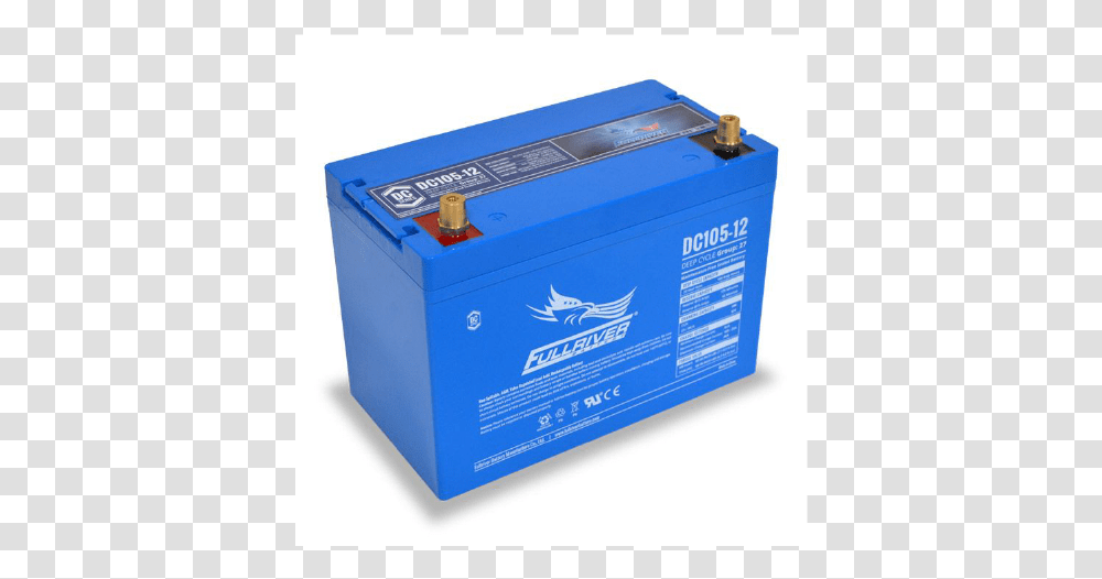 Agm Batteri 105ah Full River, Box, Electrical Device, Carton, Cardboard Transparent Png