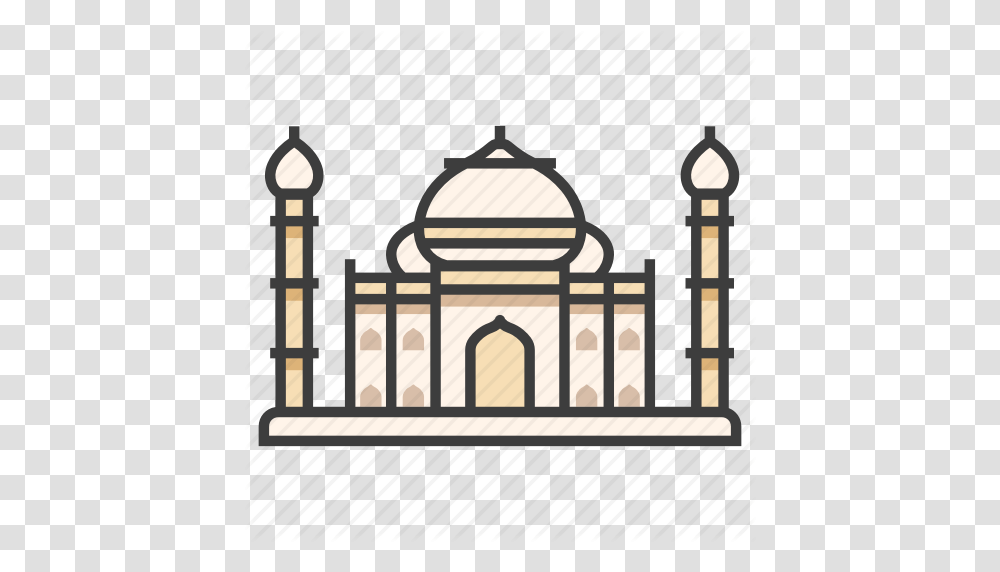 Agra India Monument Palace Taj Mahal Tourism Travel Icon, Architecture, Building, Dome Transparent Png