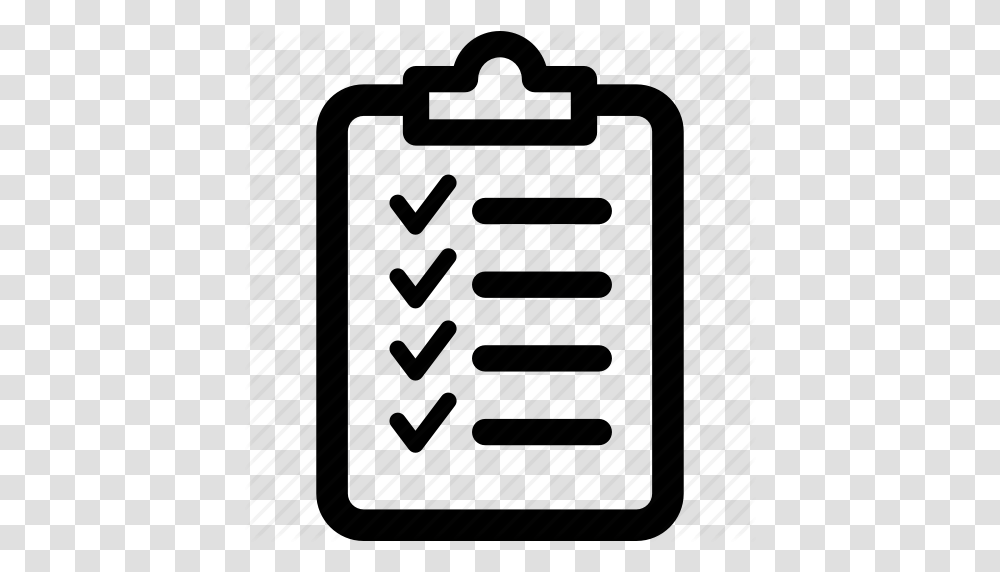Agreement Check Checklist Clipboard Form List Report Icon, Piano, Leisure Activities, Musical Instrument Transparent Png