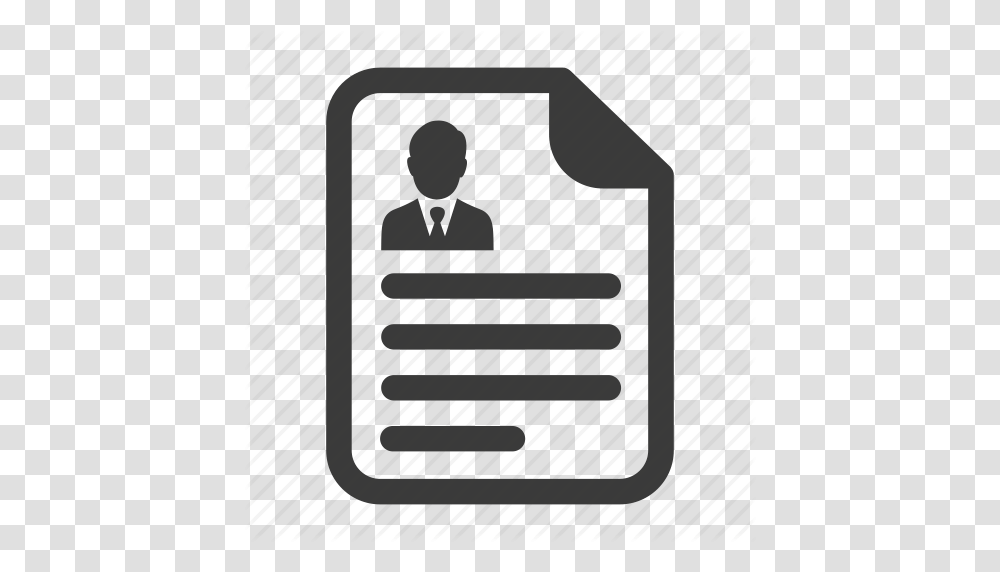 Agreement Contract Cv Document Paper Resume Icon, Furniture, Chair, Stencil Transparent Png