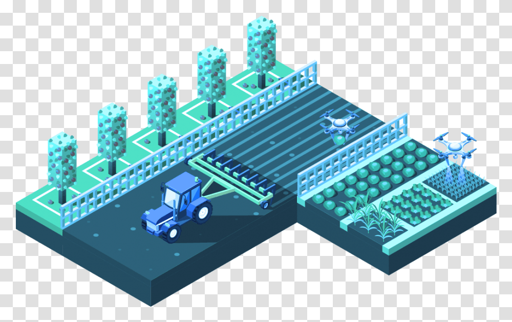 Agribusiness Isometric Irrigation, Toy, Architecture, Building, Electronics Transparent Png