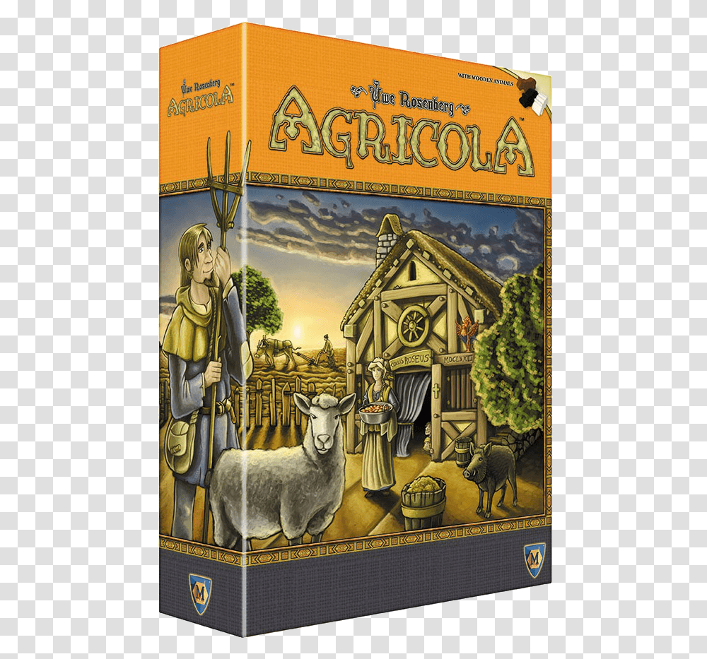 Agricola Revised Edition, Clock Tower, Building, Person, Sheep Transparent Png