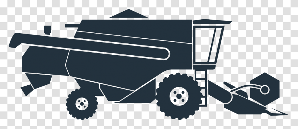 Agriculture Agricultural Machinery Tractor Cultivator Tracteur Silhouette, Vehicle, Transportation, Tire, Lawn Mower Transparent Png