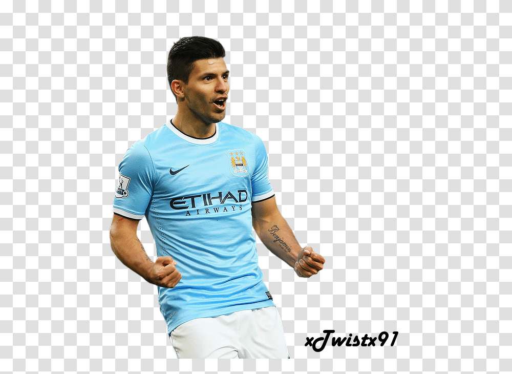 Aguero Man City Download Aguero Manchester City, Person, Sleeve, Shorts Transparent Png