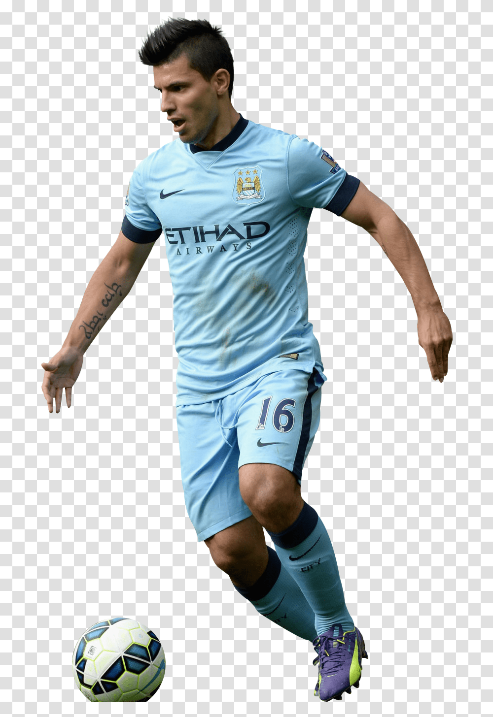 Aguero Manchester City, Soccer Ball, Football, Team Sport, Person Transparent Png