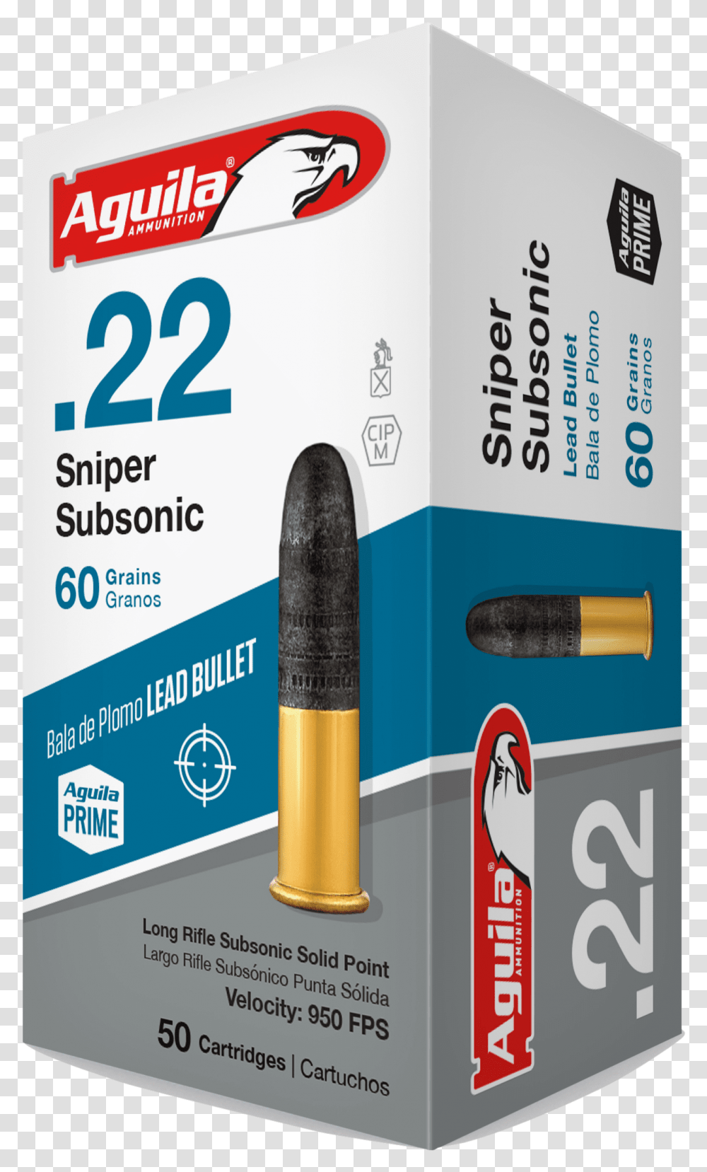 Aguila 22 Sniper Subsonic, Weapon, Weaponry, Ammunition, Bullet Transparent Png