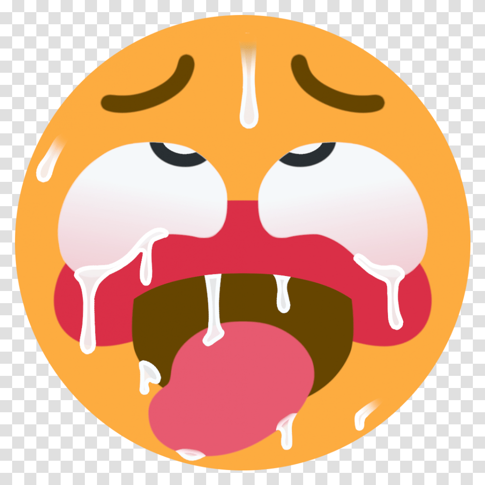 Ahegao Ahegao Discord Emoji, Label, Text, Mouth, Lip Transparent Png