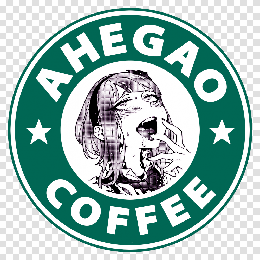 Ahegao Coffe Album On Imgur Starbucks, Label, Text, Logo, Symbol Transparent Png