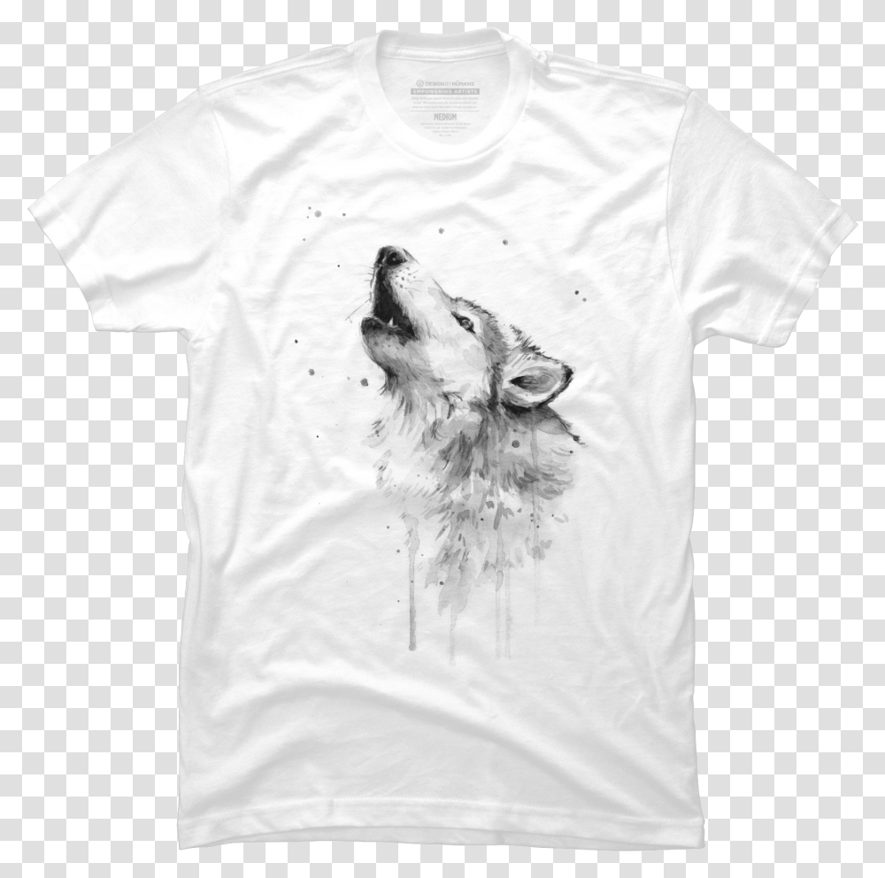 Ahegao Senpai 25 Wolf Howling Art, Apparel, T-Shirt, Animal Transparent Png