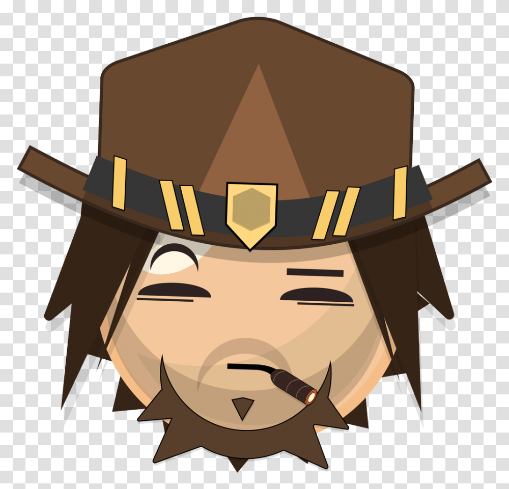 Ahoooy Overwatch Emoji, Clothing, Apparel, Cowboy Hat, Sun Hat Transparent Png